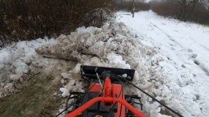 БЮДЖЕТНАЯ УБОРКА СНЕГА/МОТОБЛОК САЛЮТ 100/ОТВАЛ