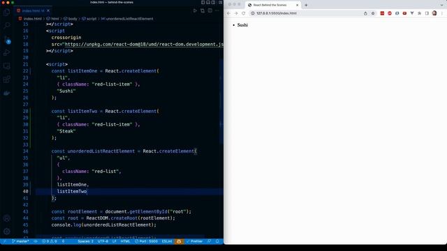 React Masterclass #102 - The React createElement Method V смотреть онлайн