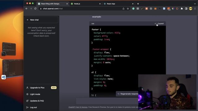How to build a simple Blog Website in ReactJS using ChatGPT смотреть онлайн