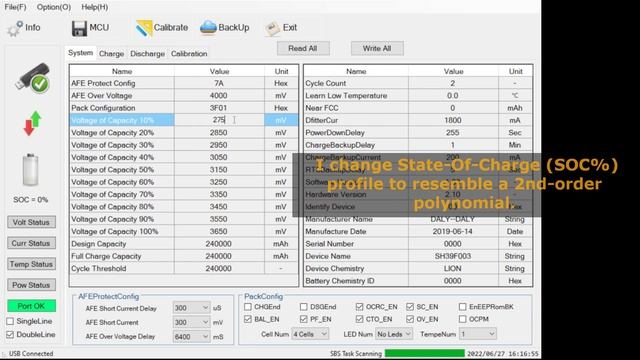 Why change State-Of-Charge, Charge, Discharge profile in DALY LiFePO4 battery management system? смотреть онлайн