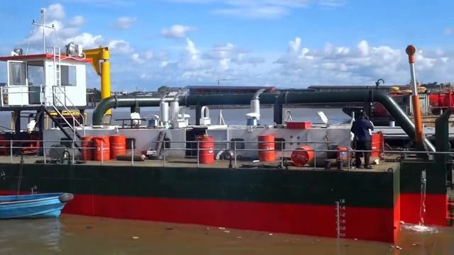 Dredger equipment LD4500 Cutter suction dredger China Leader Derdger смотреть онлайн