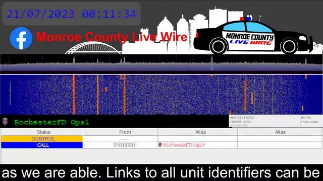 Monroe County Live Wire Fire, EMS, Police Scanner 24/7 07/21/2023 AM смотреть онлайн