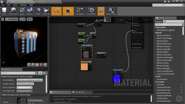 Основы материалов UE4/UE5 ►Цвета и переменные ►Параметры и Material Instances► Masks смотреть онлайн