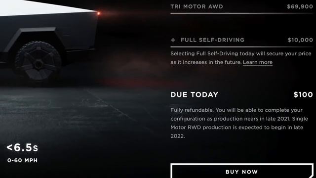 Tesla Cybertruck Update