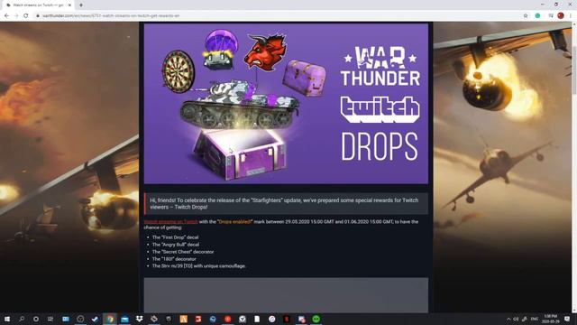 war thunder twitch drops смотреть онлайн