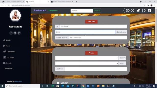Full Name , Email, Phone Angular Validator смотреть онлайн