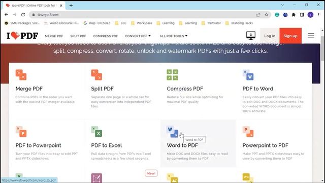 How to Convert PDF to Word, Excel, Powerpoint | IlovePDF смотреть онлайн