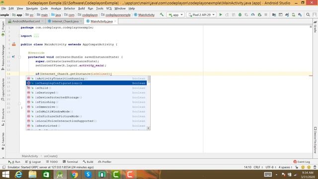 Android internet connection checking || Android check internet connection - codeplayon смотреть онлайн