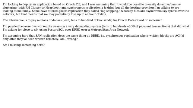 DevOps & SysAdmins: Oracle DB on drbd or SAN replication with Oracle Data Guard смотреть онлайн