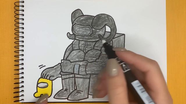 Рисуем АМОНГ АС / How to draw AMONG US смотреть онлайн