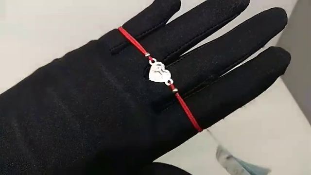 Браслет красная нить, вставка ключик в сердце смотреть онлайн