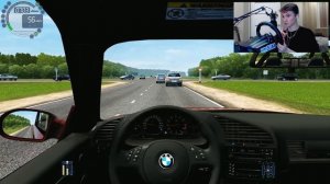 Взял БЕШЕННУЮ BMW у ДРУГА и.... - CITY CAR DRIVING с РУЛЕМ!