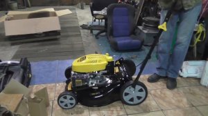 Распаковка и сборка газонокосилки champion lm5131