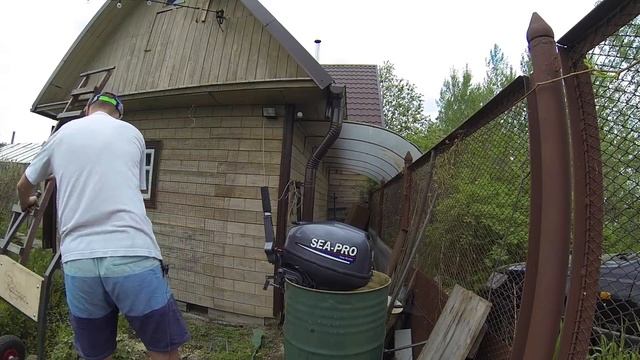 Первый запуск Мотора Sea Pro OTH 9/9 неожиданно!