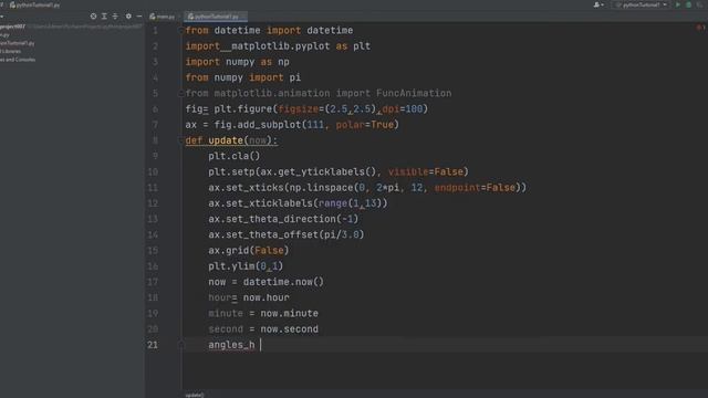 Create Analog Clock using python | Build your own clock | beginner python project | world of pytho смотреть онлайн