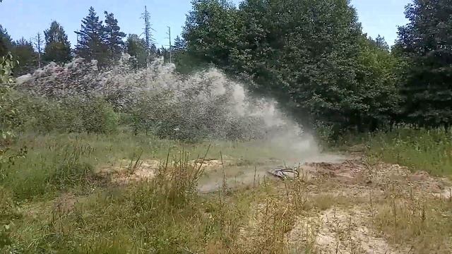 Земснаряд без машиниста, очистка пруда, амфибия 