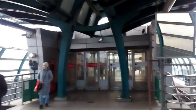 Москва 1435 станция метро Бунинская аллея зима день смотреть онлайн