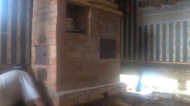 Подъем дачного дома с заменой пола + подъем кирпичной печи. смотреть онлайн