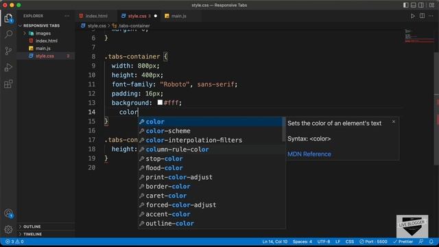 How To Design Responsive Tabs Using HTML, CSS & JavaScript [Part 1] смотреть онлайн