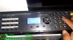 kyocera m2040dn username and password || how to login password kyocera m2040,