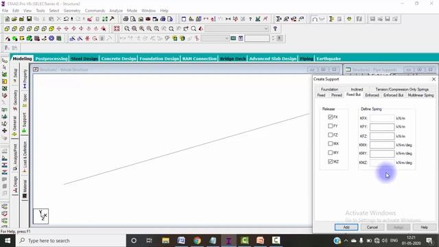 Types of Support in Staad-Pro[ Restraint at a Node Point] in STAAD PRO | 13th lecture смотреть онлайн