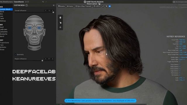 METAHUMAN In DeepFaceLab   [KEANU REEVES]  Deepfake