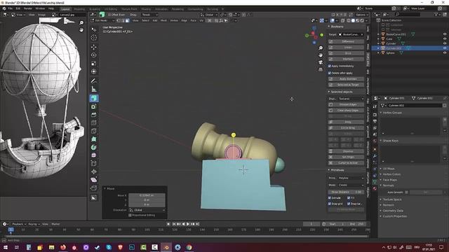 140.Blender Hard Surface. Airship(Part7) смотреть онлайн