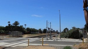 FAST Amtrak Surfliner & Coaster Trains in Carlsbad Village California // July 1st & 5th 2021.