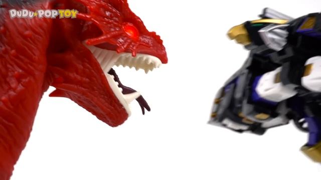 Miniforce X Commando X Machine Raybot, Raycar, Rayhawk Transform! Defeat Dinosaurs! #DuDuPopTOY
