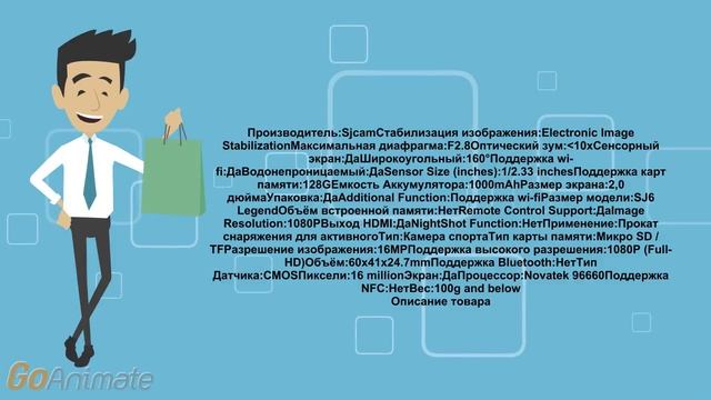 Компактная камера SJCAM SJ6 Legend 4K 24fps Wifi Ultra HD с Alliexspres