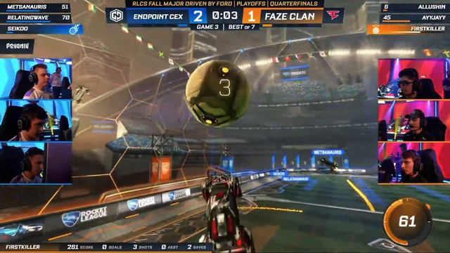 FaZe Clan vs Endpoint | Rocket League Fall Split Major | Day 4 смотреть онлайн