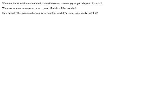 Magento: Magento 2: When registration.php is called? смотреть онлайн
