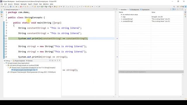 Correct way to initialize a string in java | String Pool смотреть онлайн