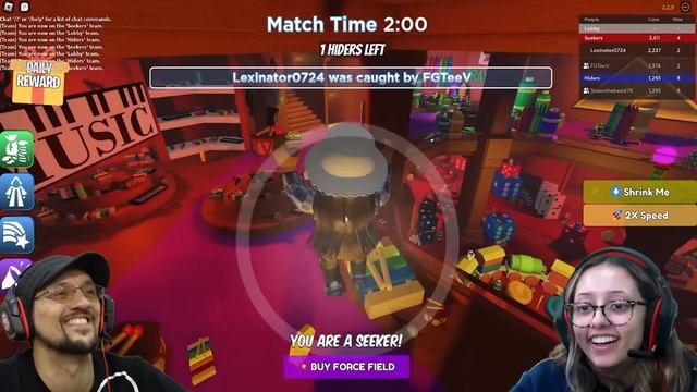 Chubby Lunch Lady Chase & Tallest Roblox Prop Hunt X Map: TOY STORE Mashup (FGTeeV 2-Games in 1) смотреть онлайн