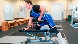 Тяга одной гантели в наклоне: техника выполнения смотреть онлайн