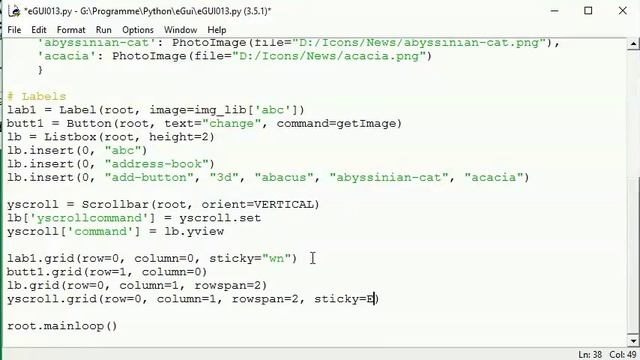 015 GUI with Python: a Scrollbar for the Listbox-Widget смотреть онлайн