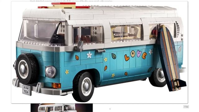 LEGO Creator Expert 10279 Volkswagen T2 Camper Van Revealed! смотреть онлайн