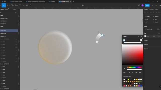 How to create a GLASS SPHERE in Figma!!! смотреть онлайн