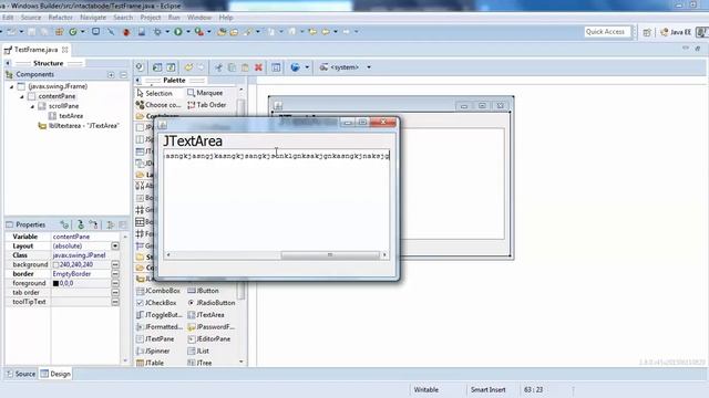 JTextArea in Windows Builder Java - Intact Abode смотреть онлайн
