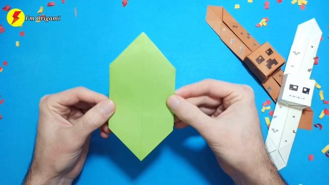 How To Make ORIGAMI MINECRAFT BRACELET_paper Bracelet