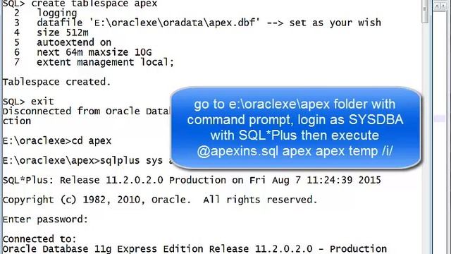 Cara Instalasi Oracle APEX 5 pada Oracle DB XE 11g di Windows смотреть онлайн