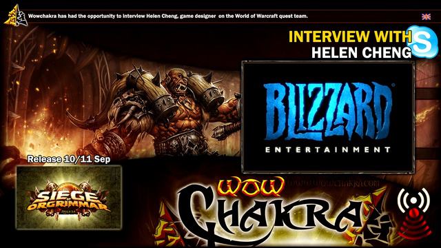 WowChakra interviews Helen Cheng, WoW Game designer (EN) смотреть онлайн