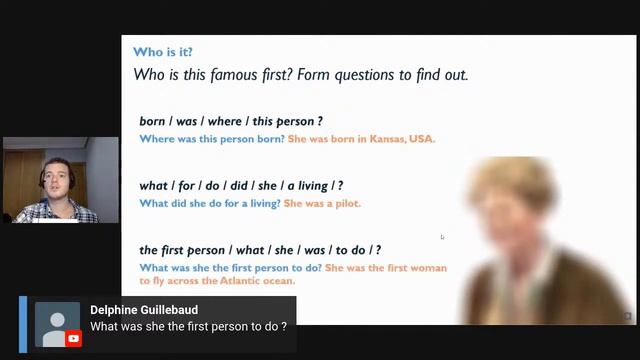 Asking Questions in the Past | Famous Firsts | Live English Lesson смотреть онлайн