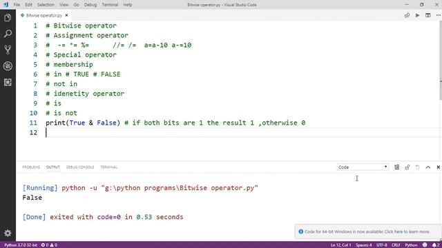 Lecture14 :- Special Operators || Assignment operators || Bitwise operators concept in Python смотреть онлайн