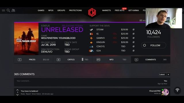 Wolfenstein: Youngblood по защитой DENUVO!Когда будет Взлом? смотреть онлайн