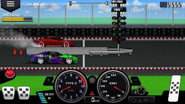 НАСТРОЙКА КОРОБКИ NISSAN GT-R И НОВЫЕ РЕКОРДЫ! PIXEL CAR RACER #3 смотреть онлайн