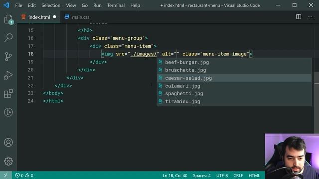 Create a Restaurant Menu with HTML & CSS Grid + Flexbox смотреть онлайн