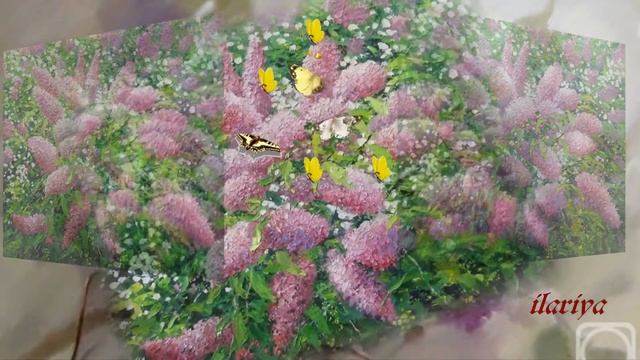 Букет сирени пышный. Картины с сиренью. Живопись маслом. Painting lilac. Oil painting (HD) смотреть онлайн