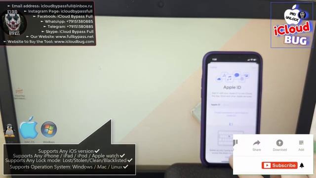 Unlock Locked to Owner iPhone 14, 13, 12, 11 How To Bypass iCloud iOS 16 4 смотреть онлайн