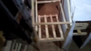 Насест для курей в маленьком курятнике